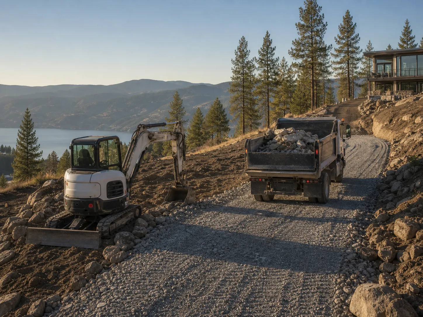 Driveways, Demolition & Haulage — Coast 2 Country Excavation work in the Okanagan
